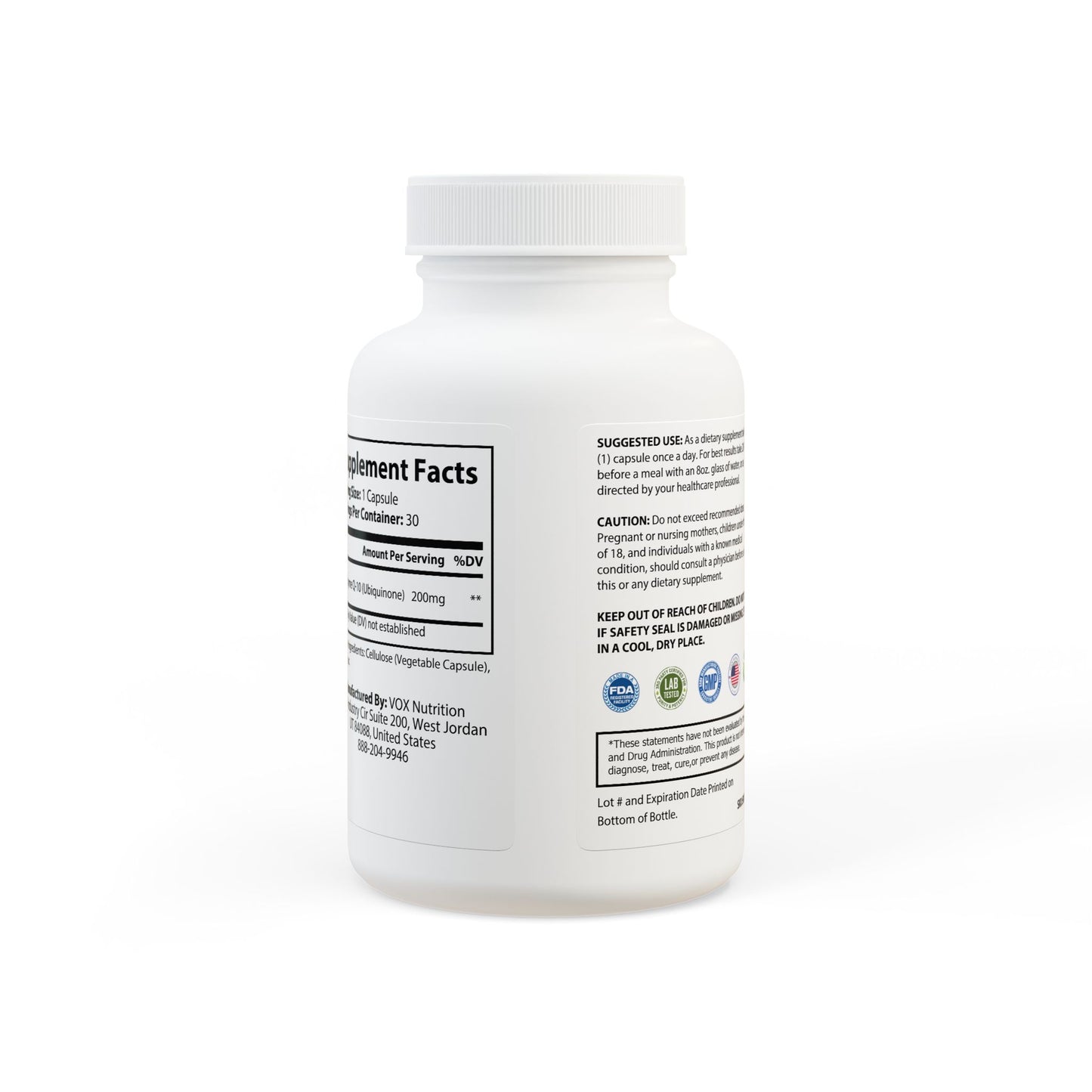 Porcodio® Healthy Line CoQ10 (Ubiquinone) Supplement (30 Capsules) USA EXCLUSIVE
