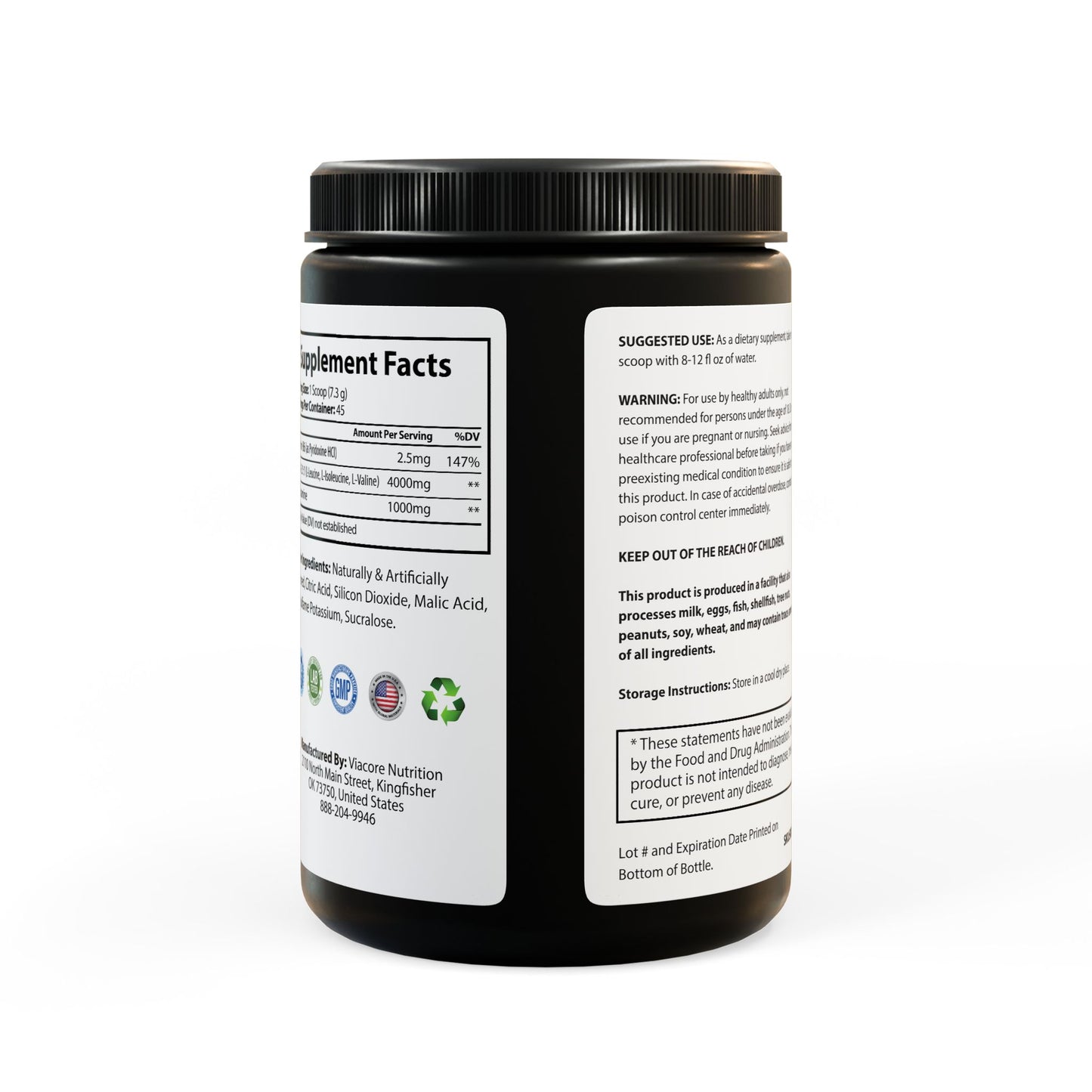 Porcodio® Healthy Line BCAA Supplement, Watermelon (325g, 11.46oz, 45 servings) U.S.A EXCLUSIVE