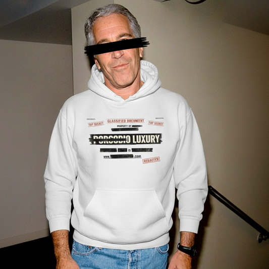 Porcodio® Luxury Censored Epstein Files Inspired Unisex Hoodie
