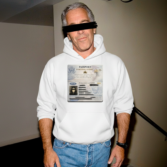 Porcodio® Luxury Censored Epstein Files PassPort Unisex Hoodie