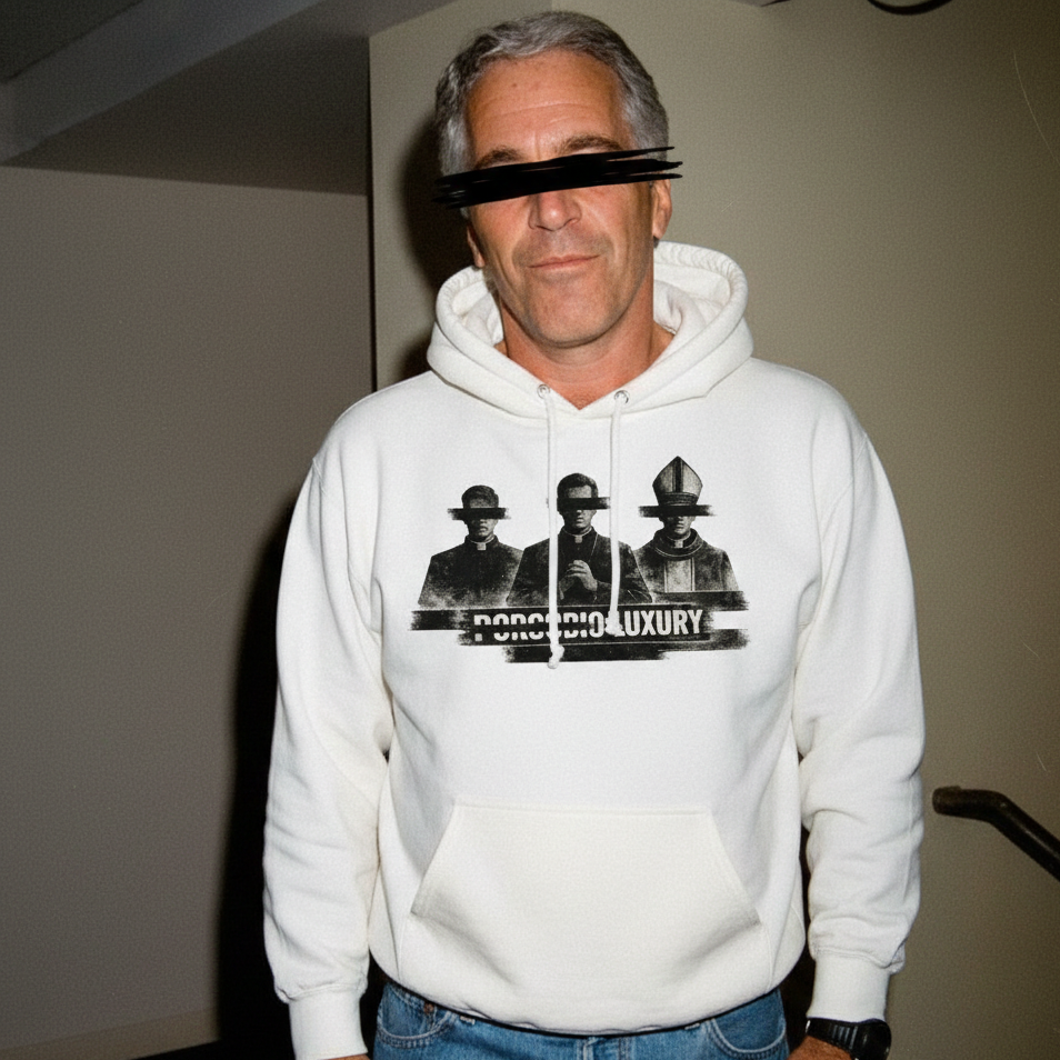 Porcodio® Luxury Censored Epstein Files Inspired Unisex Hoodie