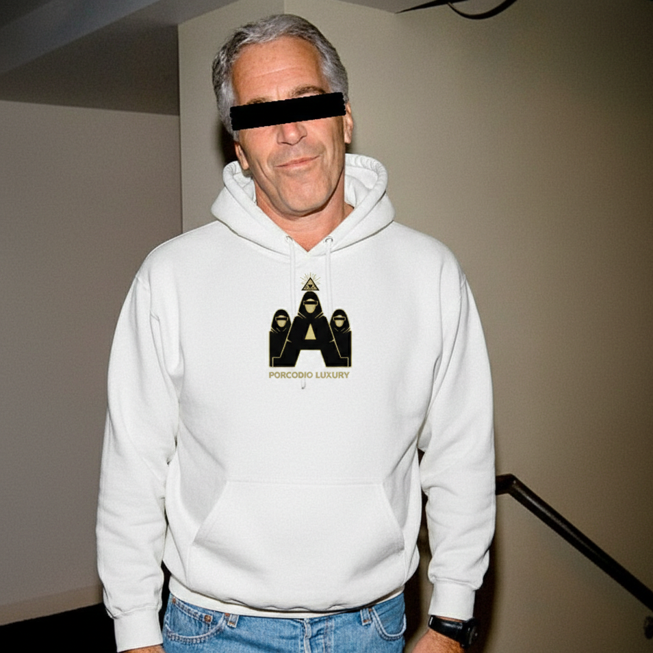 Porcodio® Luxury Censored Epstein Files Illuminati Inspired Unisex Hoodie