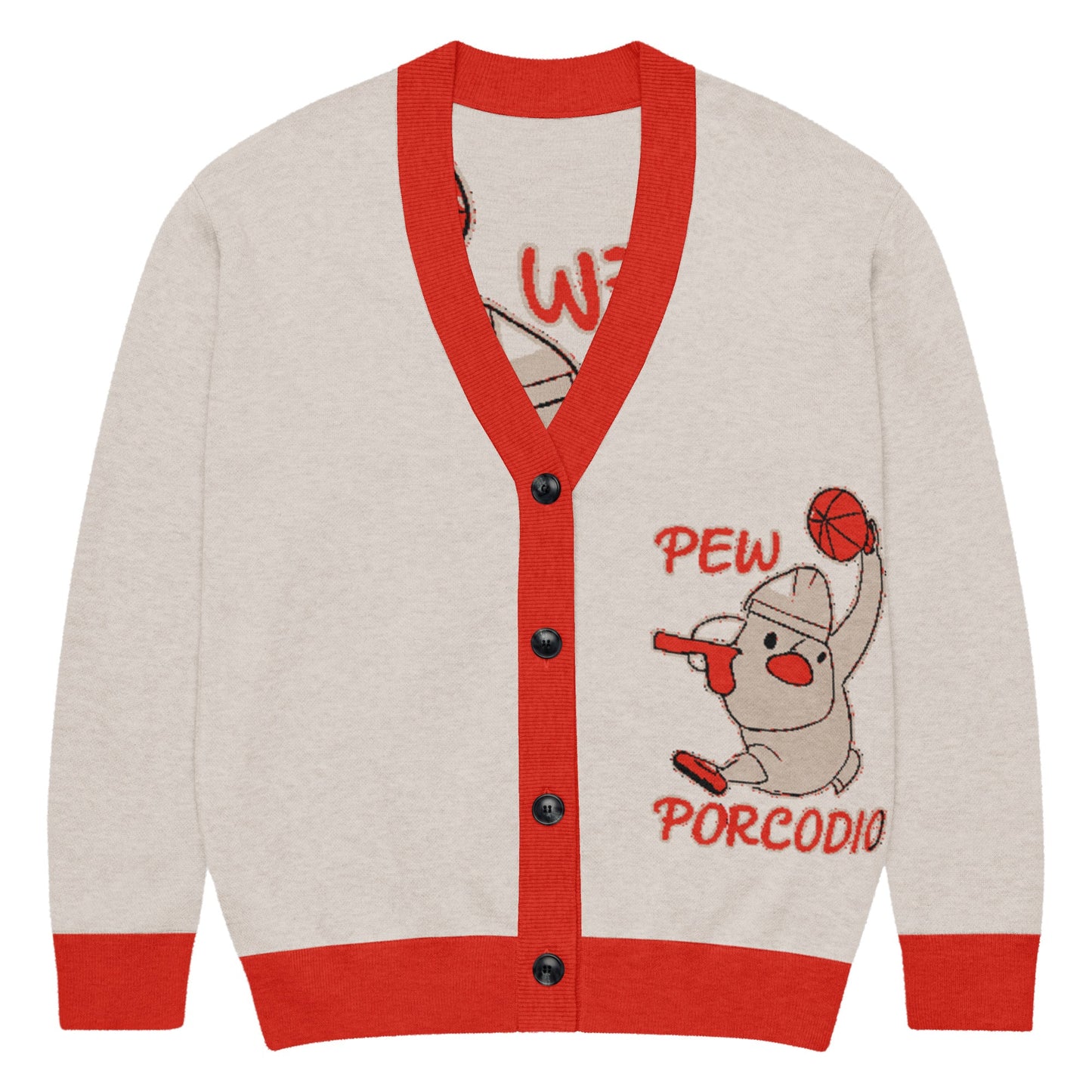 Cardigan in maglia Porcodio® Pew Dunking Pope