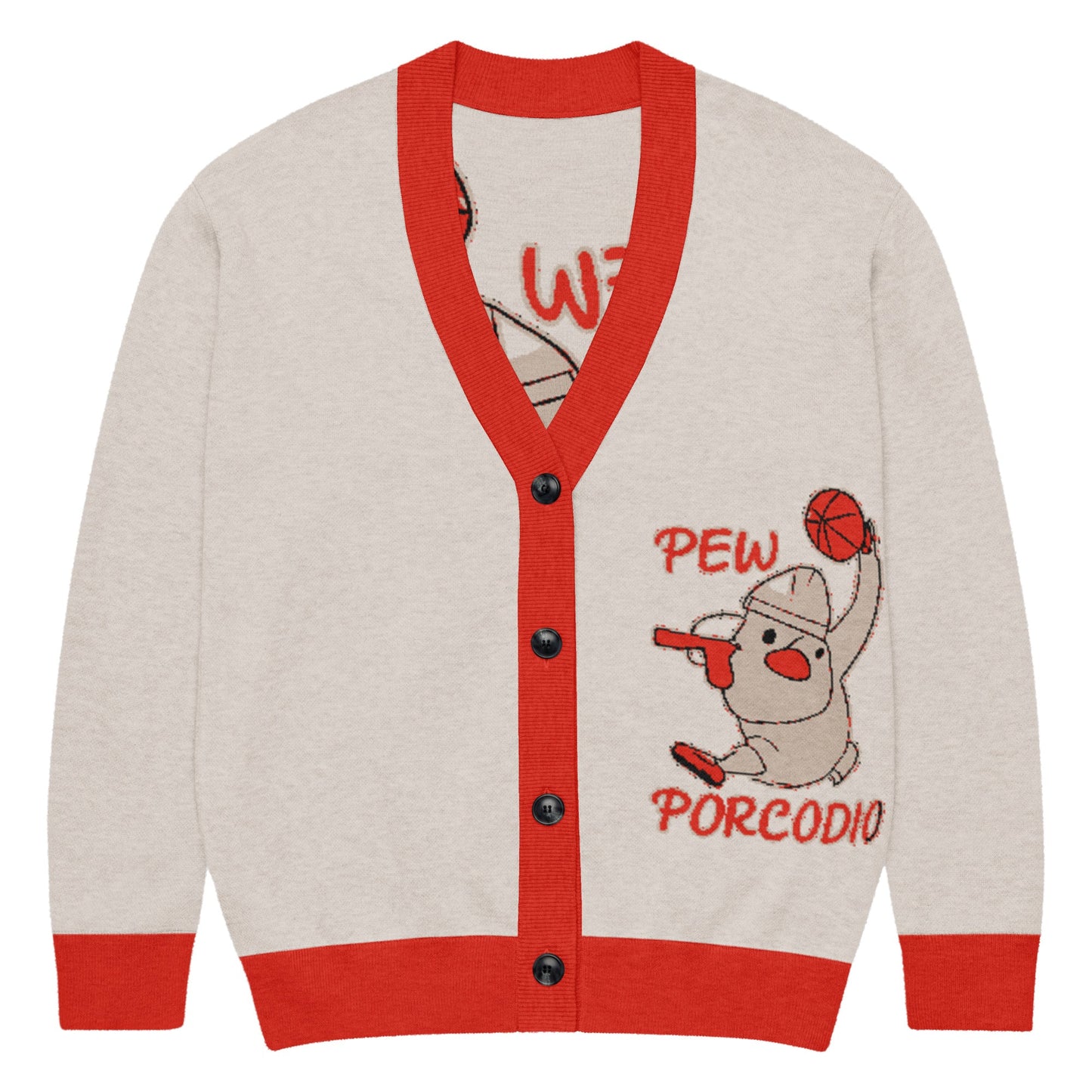 Cardigan in maglia Porcodio® Pew Dunking Pope