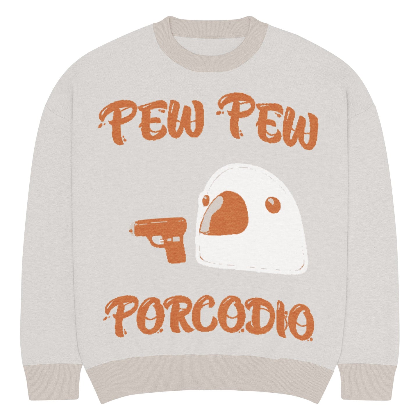 Porcodio® Pew Pew +380M Maglione girocollo dalla linea rilassata