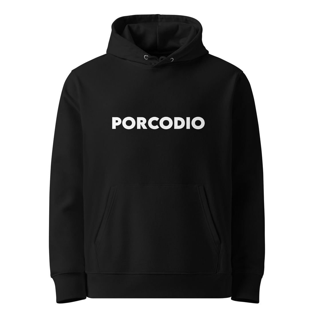 Felpa porcodio in cotone biologico ispirata allo streetwear italiano con grafica ironica e stile unisex PORCODIO LUXURY