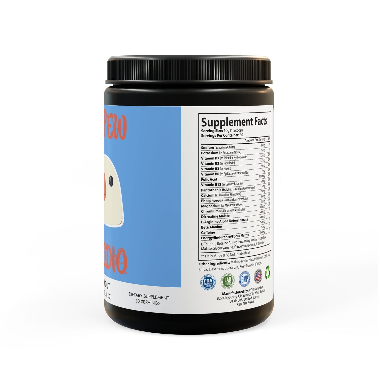 Porcodio® Healthy Line Pre-Workout Supplement, Watermelon (300g, 10.58oz) U.S.A EXCLUSIVE