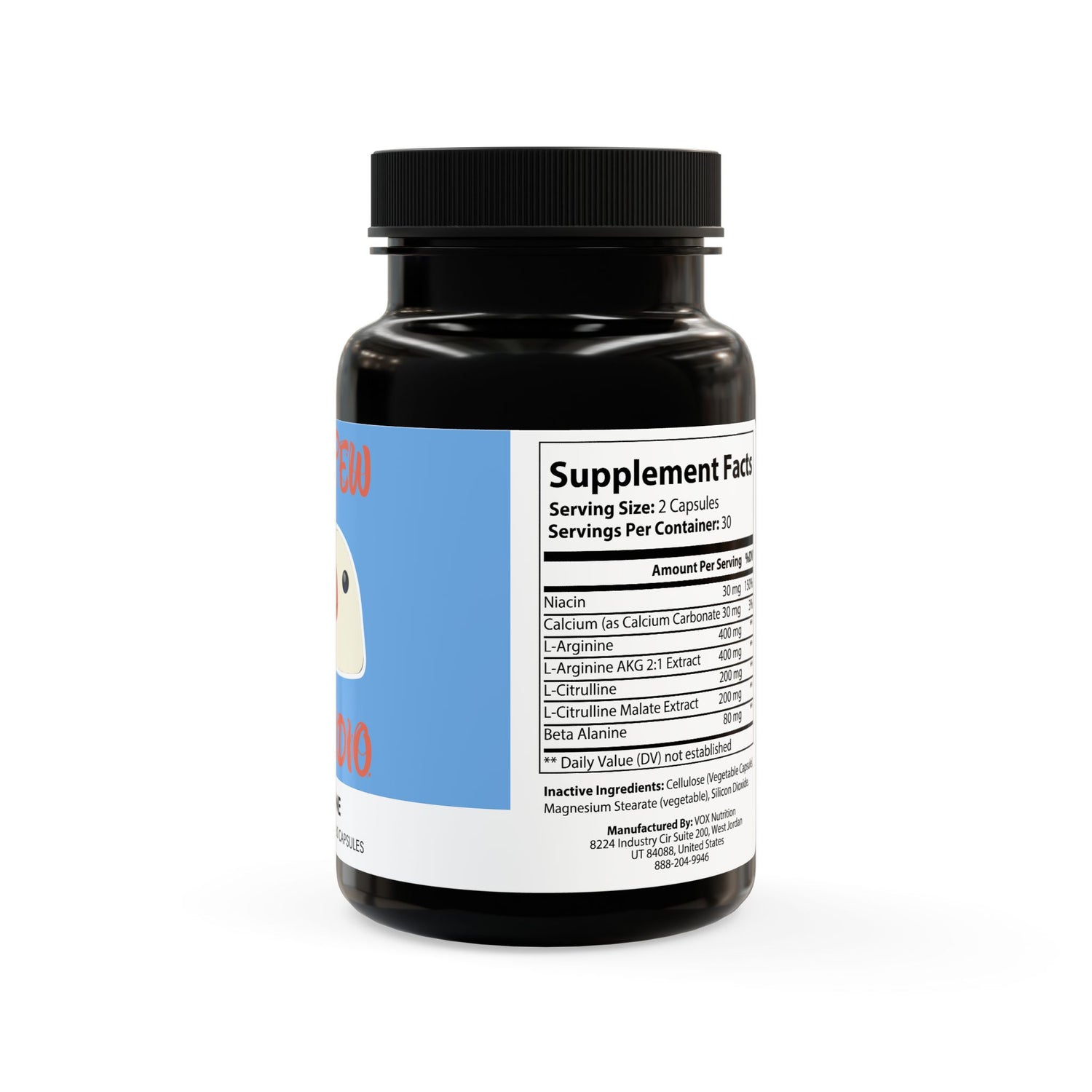 Porcodio® Healthy Line L-Arginine Supplement (60 Capsules) U.S.A EXCLUSIVE