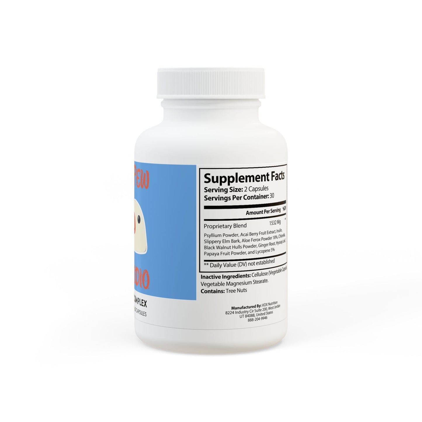 Porcodio® Healthy Line 巴西莓复合补充剂（60粒胶囊）美国独家