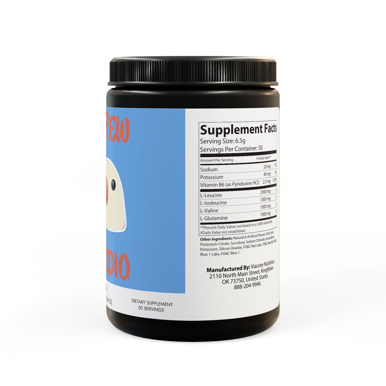 Porcodio® Healthy Line BCAA Supplement, Grape (325g, 11.46oz, 50 servings) U.S.A EXCLUSIVE