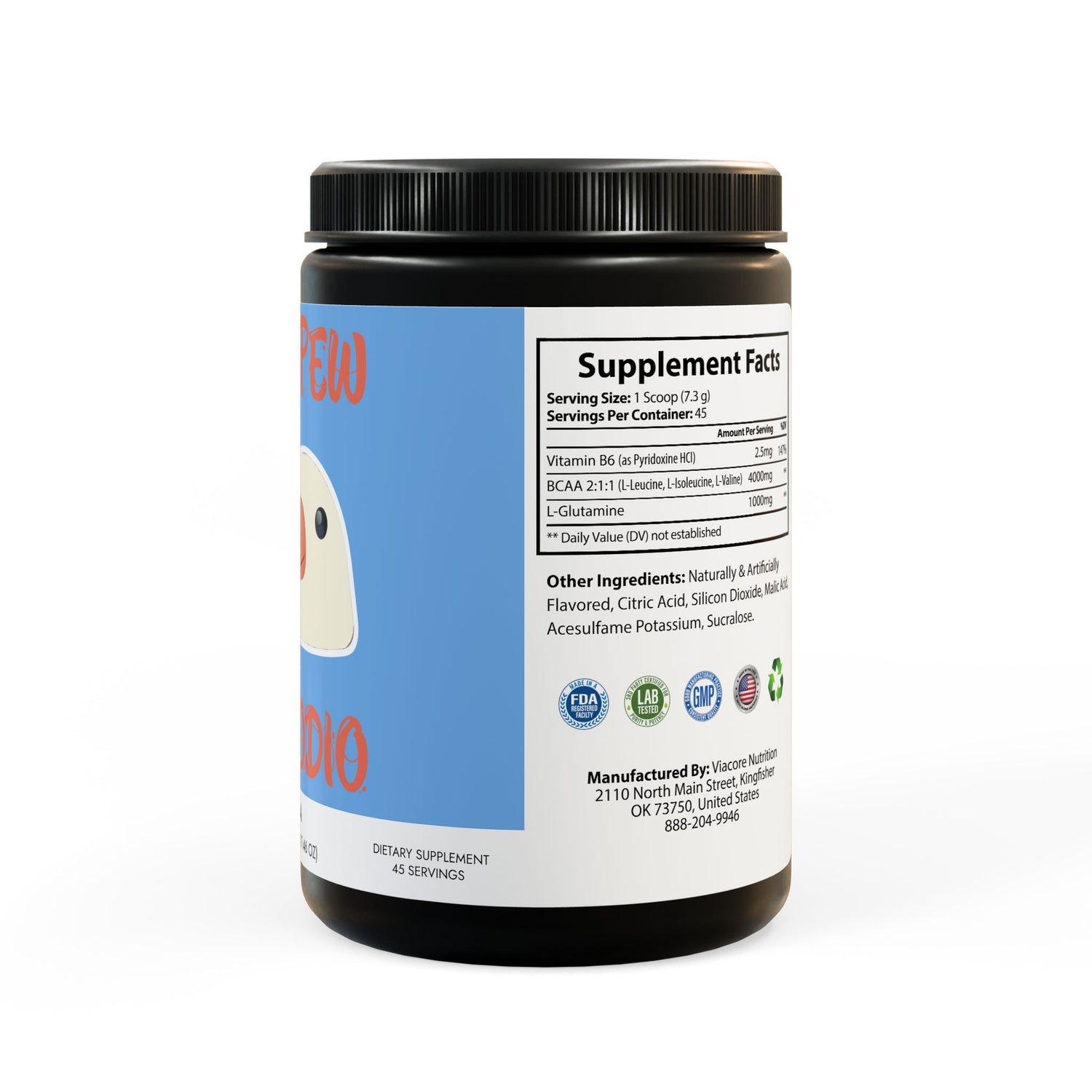 Porcodio® Healthy Line BCAA Supplement, Watermelon (325g, 11.46oz, 45 servings) U.S.A EXCLUSIVE