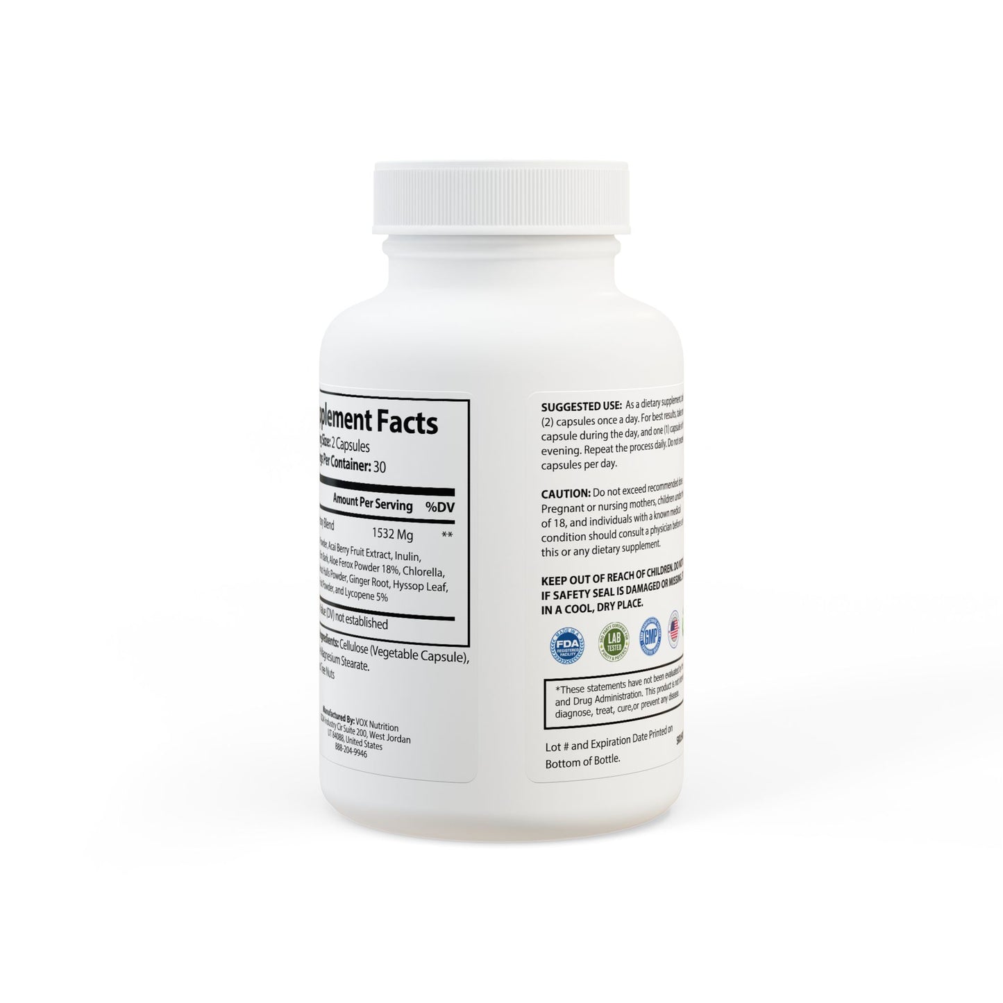 Porcodio® Healthy Line 巴西莓复合补充剂（60粒胶囊）美国独家