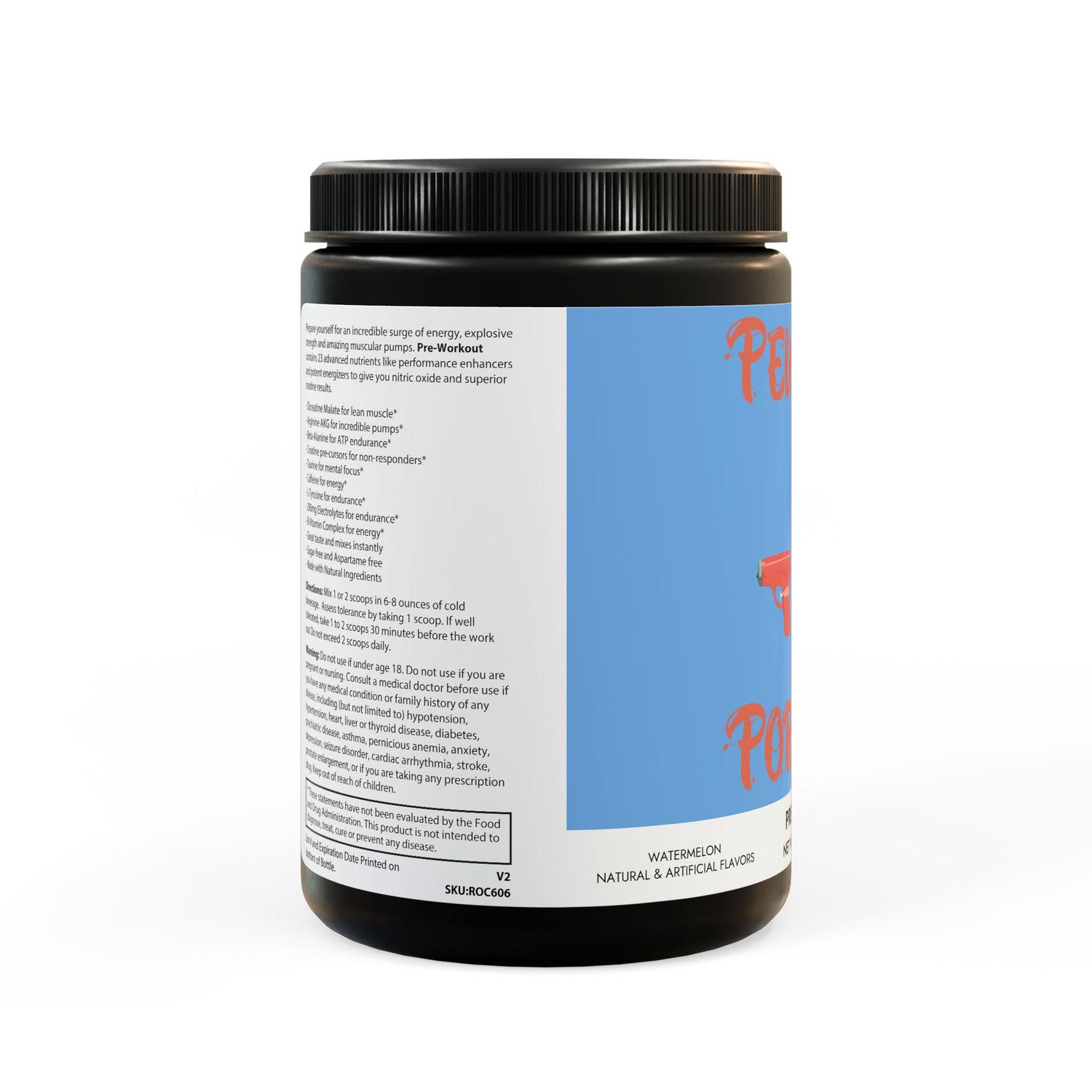 Porcodio® Healthy Line Pre-Workout Supplement, Watermelon (300g, 10.58oz) U.S.A EXCLUSIVE