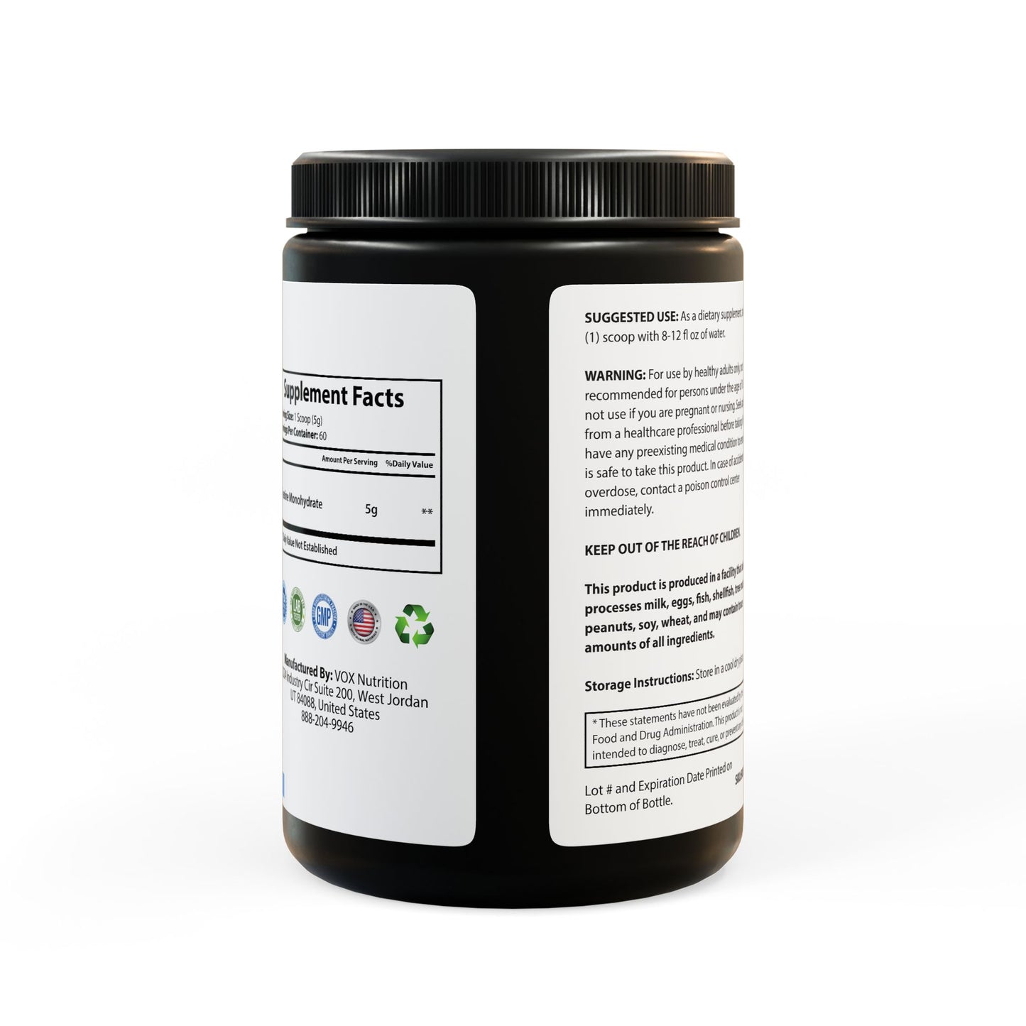 Porcodio® Healthy Line Creatine Monohydrate Supplement (300g, 10.58oz) USA EXCLUSIVE 