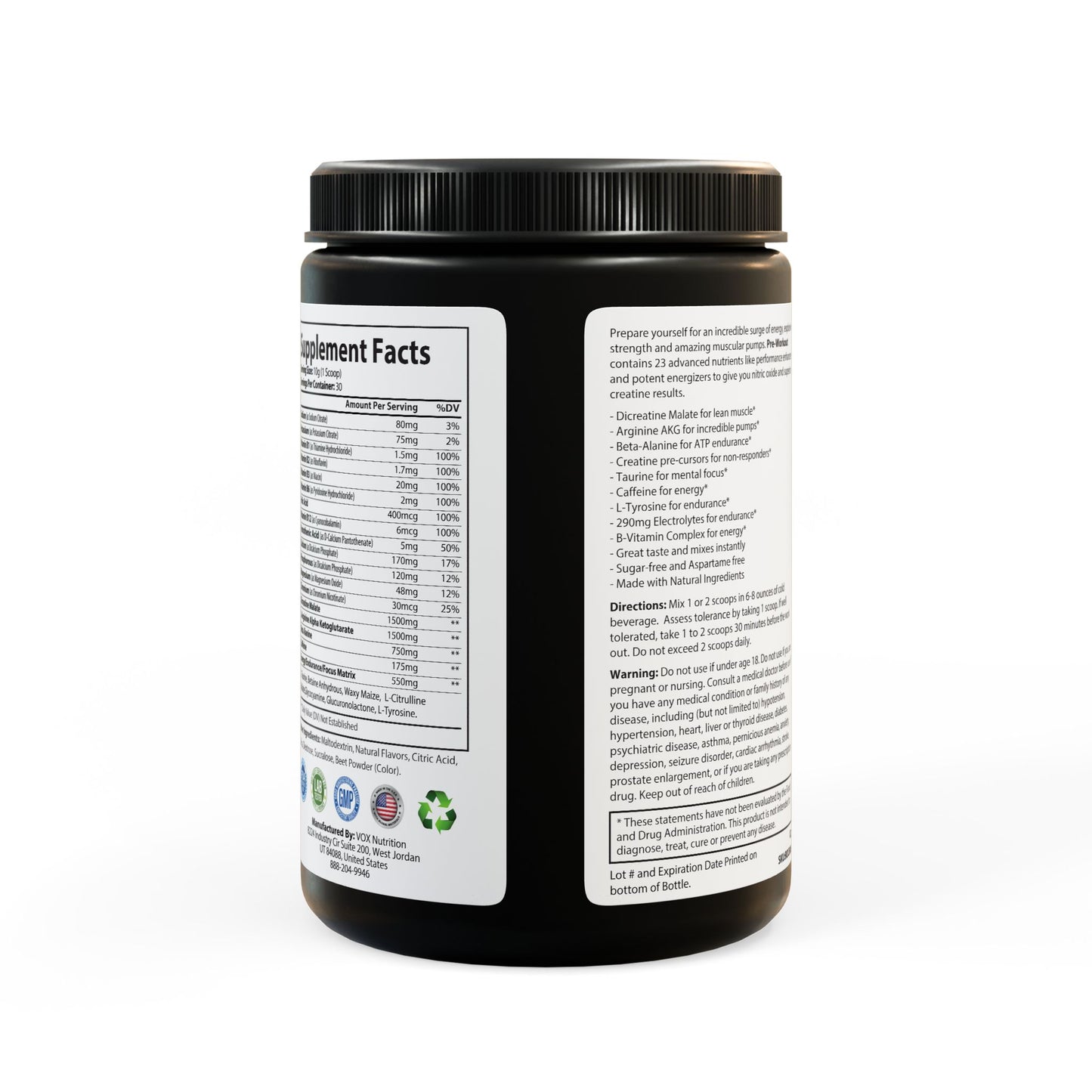 Porcodio® Healthy Line Pre-Workout Supplement, Watermelon (300g, 10.58oz) USA EXCLUSIVE 