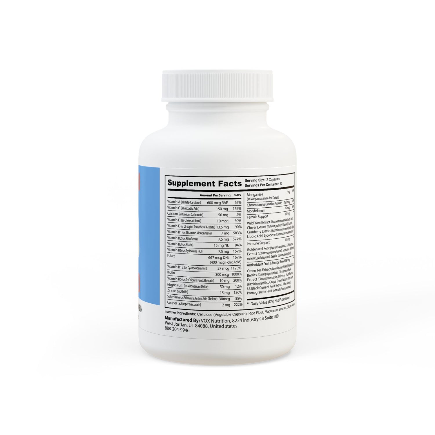 Porcodio® Healthy Line Multivitamin for Women Supplement (60 Capsules) U.S.A EXCLUSIVE