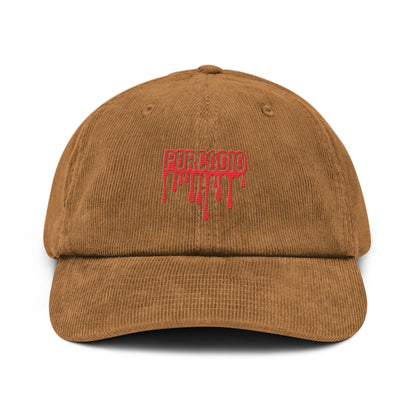 Porcodio® Dripping Delitto a Gabicce Mare! Cappello in velluto a coste