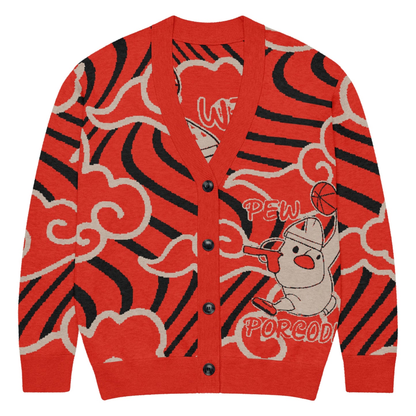 Cardigan in maglia Porcodio® Pew Dunking Pope