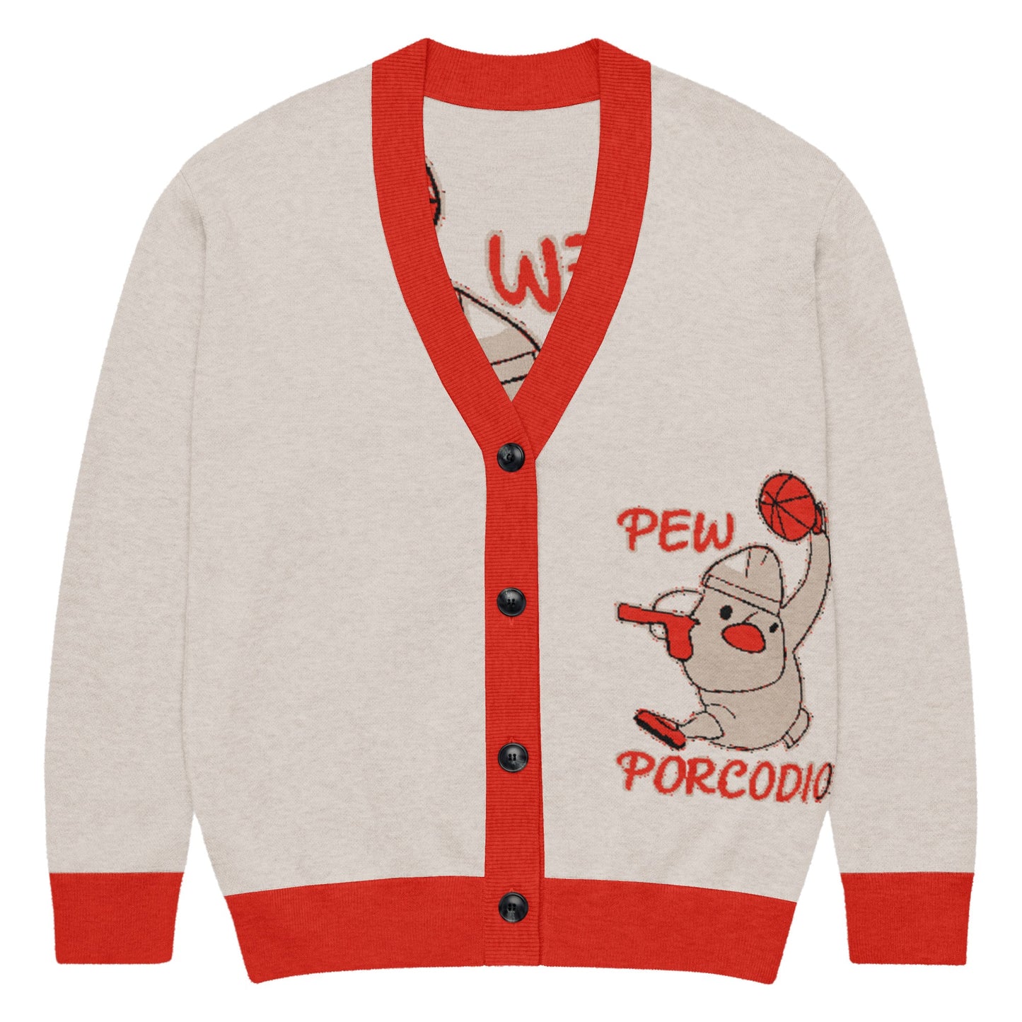 Cardigan in maglia Porcodio® Pew Dunking Pope