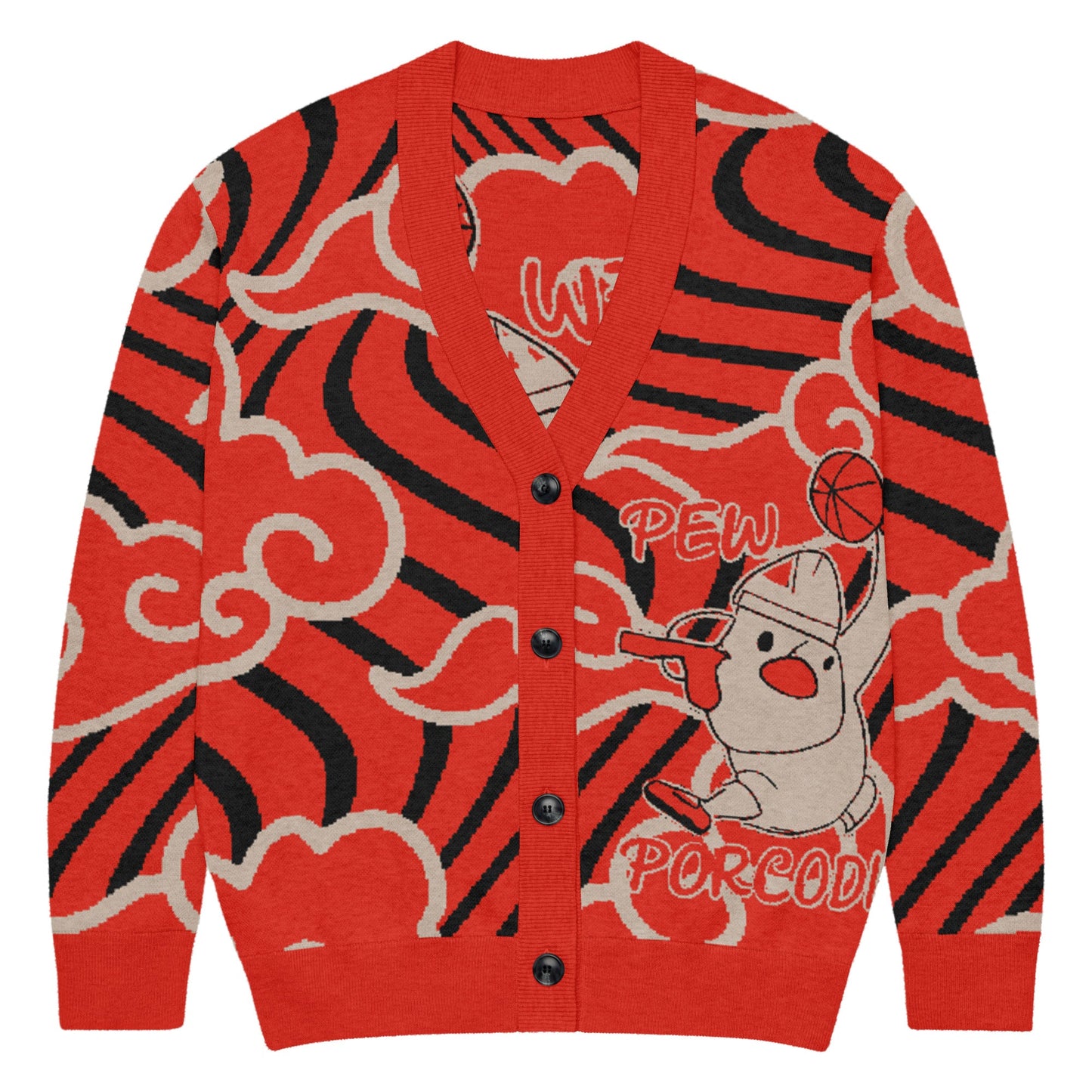 Cardigan in maglia Porcodio® Pew Dunking Pope