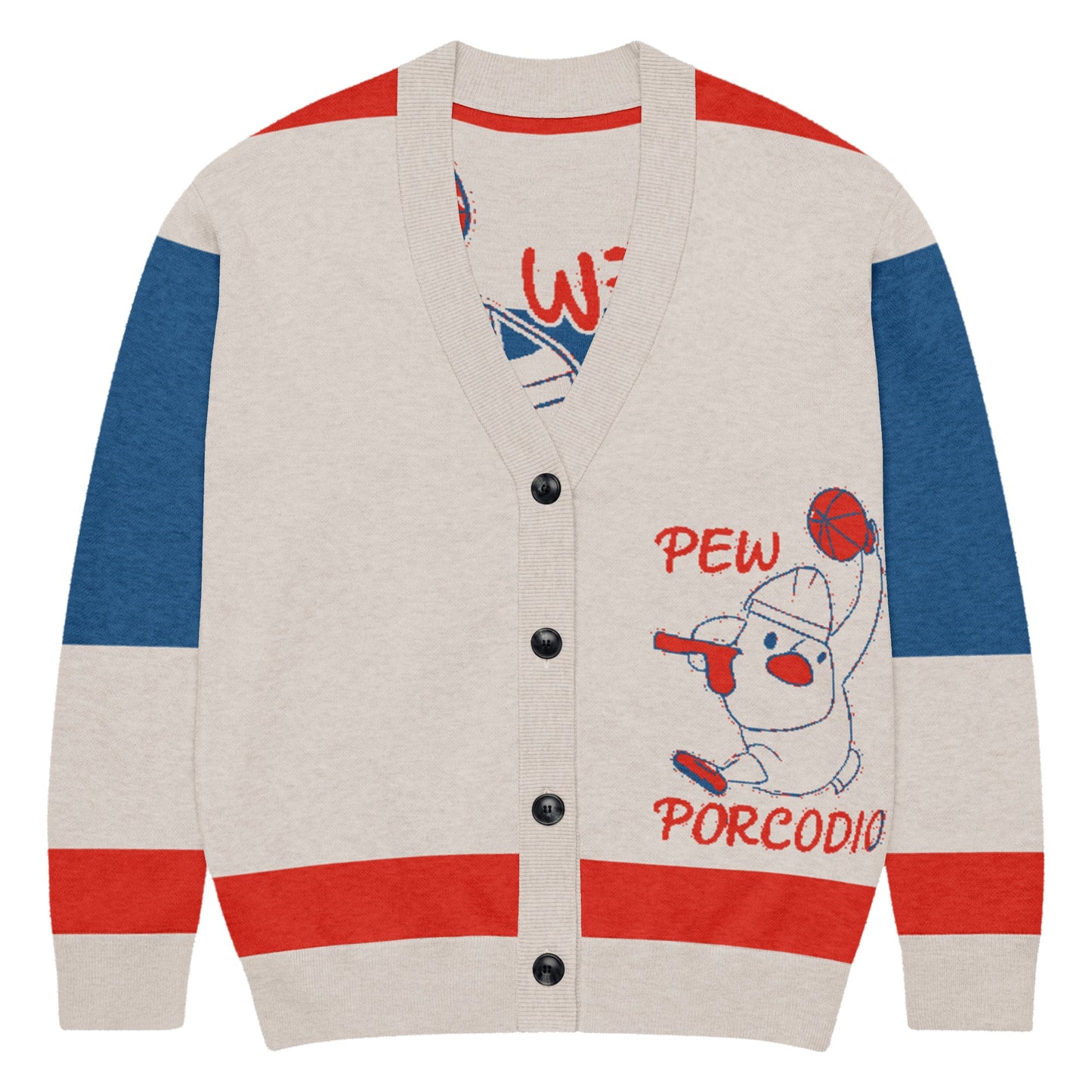 Cardigan in maglia Porcodio® Pew Dunking Pope