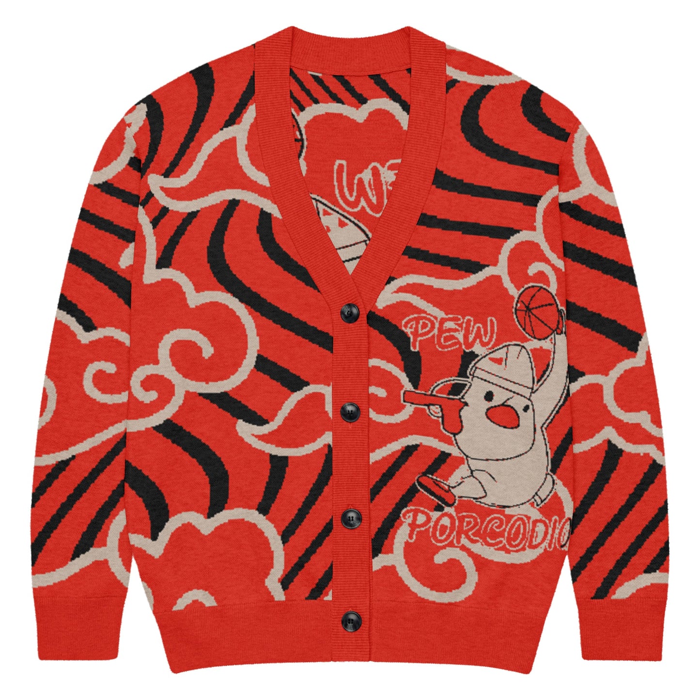 Cardigan in maglia Porcodio® Pew Dunking Pope
