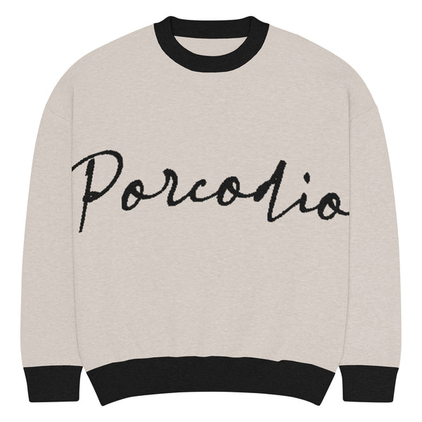 Porcodio® 标志性宽松圆领毛衣