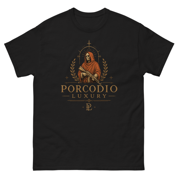 Porcodio® Luxury HOLY LINE Unisex organic cotton t-shirt LIMITED