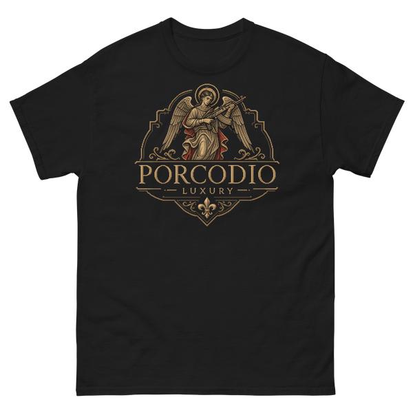 Porcodio® Luxury HOLY LINE Unisex organic cotton t-shirt LIMITED