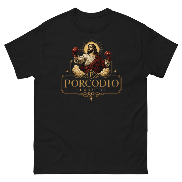 Porcodio® Luxury HOLY LINE Unisex organic cotton t-shirt LIMITED