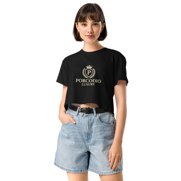 Porcodio® Luxury Only the Rich survive Women’s crop top